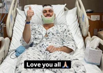 타구에 얼굴 맞은 KIA 네일 ‘턱관절 골절’ … “수술 후 회복 중”