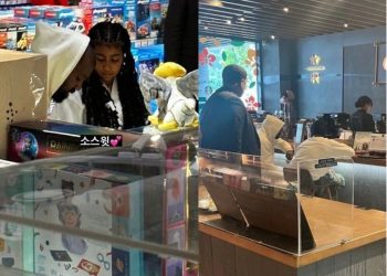 한국 즐기는 칸예 웨스트, 아내·딸과 서울 곳곳서 포착