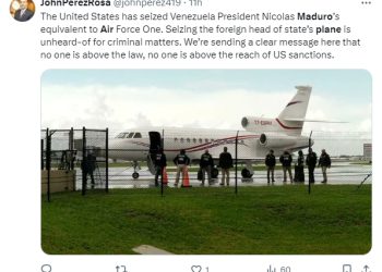 미국,  베네수엘라 마두로 대통령 전용기 압류…도미니카서 플로리다 이송