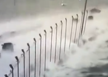 허리케인 헬렌, 초속 62m로 플로리다주 상륙(영상)