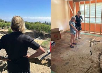 ‘지반이동 악화일로’ 롤링힐스 균열 갈수록 커져, 단전-개스차단 확대