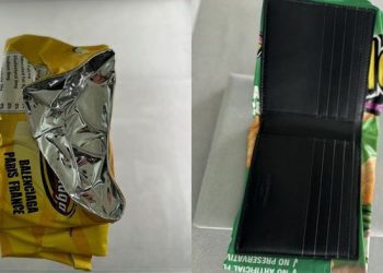 1700달러 감자칩 봉투 명품 지갑 화제(영상)