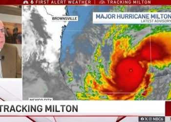 “너무 무서워”…기상학자 방송 중 눈물