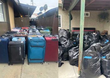 여행가방 수십여개에 훔친 물건 보관하다 덜미