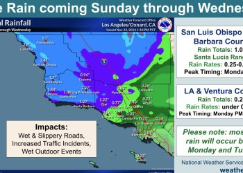 LA 등 남가주 전역 26일 밤까지 많은 비