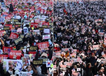 “즉각 파면” vs “수사가 내란” 탄핵 찬반으로 쪼개진 광화문