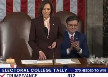 ‘해리스 주재’상하원, 트럼프 대선승리 인준 … 혼돈 없었다(영상)