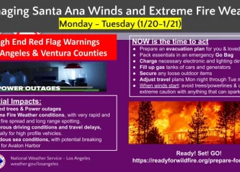 또 다시 100마일 강풍, ‘레드플래그 경보’ … 산불발생 극도위험