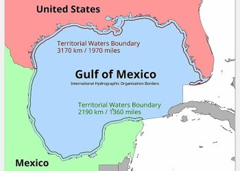 해안경비대, 멕시코만→미국만 공식 표기 시작