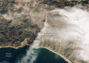 위성으로 내려다보니…잿더미로 변한 ‘LA산불’ 피해현장