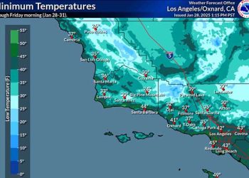 한파 덮친 남가주, 수은주 뚝 떨어져 … 밸리 30도대, 랭캐스터 27도까지 급락