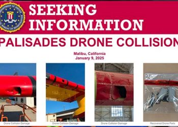 “어쩌다 이런 일까지”  LA 소방항공기, 진화작업 중 드론과 충돌 … 진화방해-고의충돌 의혹