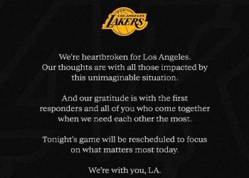 산불여파 NBA 경기연기 … 레이커스 감독 집도 소실