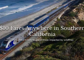 24일까지 남가주 전역 앰트랙 편도 10달러.