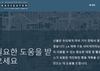 LA시 산불 피해자 지원 종합정보 사이트 개설