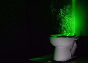 변기 뚜껑 닫고 물 내려야 하는 이유