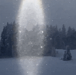 [화제]다른 세계 가는 문?…눈보라 속 신비한 빛기둥 포착(영상)