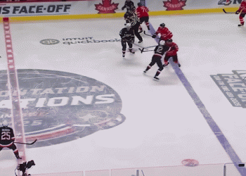 [이런일도]살벌해진 미-캐나다 아이스하키, 난투극(영상)