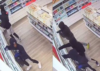 뷰티 매장 벤츠 탄 강도단 침입 … 향수만 싹쓸이