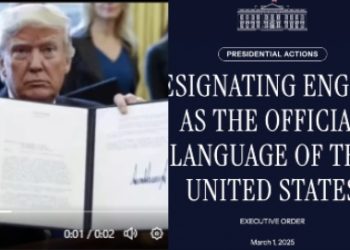 트럼프 “미 공식언어는 오직 영어뿐” 행정명령 서명 … 이민자 커뮤니티 반발