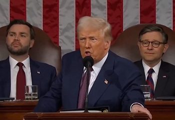 트럼프, 의회 연설서 한국 맹폭 … “미국에 관세 4배 부과”,  “천연개스 수천조 투자할 것”