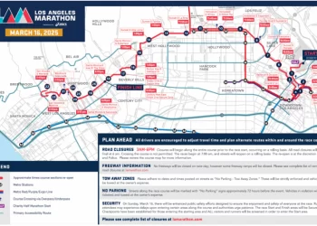 오늘 LA마라톤, 101∙405번 Fwy 등 주요 도로 통제(상세정보)