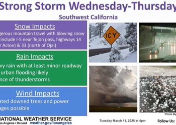 남가주 큰 비 온다 … 13일 최대 4인치