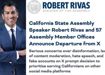 캘리포니아 하원 민주의원 58명, 머스크 ‘X’ 탈출 선언