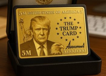 트럼프, 500만달러 시민권 취득 ‘골드카드’ 공개 … 수백만장 4월 출시