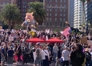 전국 1200여곳 동시다발 “손 떼라!” 반트럼프 시위 … LA서도 시위대 수만명
