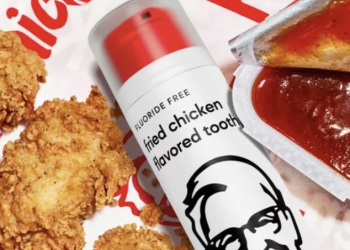 “입 안 가득 퍼지는 치킨향” … KFC 출시 ‘치킨맛 치약’ 인기