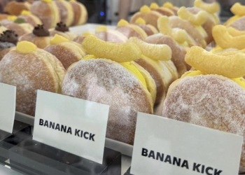 농심, LA 노티드 매장서 ‘바나나킥 도넛’ 화제