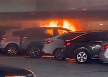 디즈니랜드 리조트 주차건물 화재 … Rav4서 첫 불길