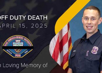 샌버나디노 소방대원, 비번 근무날 교통사고 사망