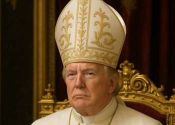 “교황 되고 싶다” 트럼프, 교황 옷 입은 합성 이미지 올려