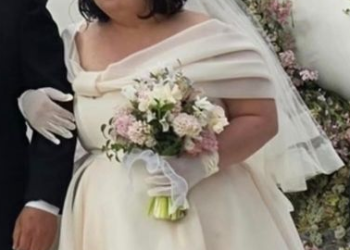 ‘한지민 쌍둥이 언니’ 정은혜, 눈부신 웨딩드레스 자태