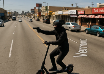 한인타운 버몬트길 스쿠터 탄 괴한 총격 … 29세 남성 중태