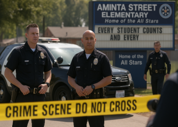 초등학교 인근 주택서 흉기난동 …경찰 총격대응, 2명 사망