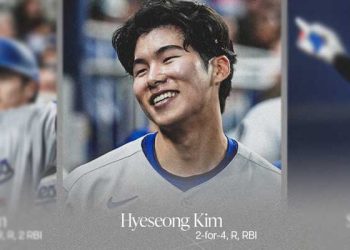 김혜성,  2G 연속 안타 …마이애미전 1안타 1득점