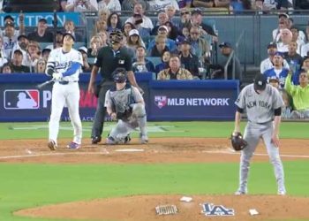 저지가 도발하자 오타니가 응수했다.