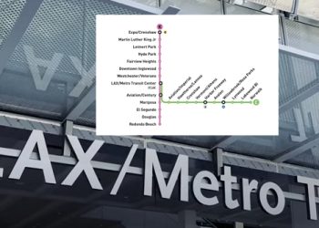 메트로 전철 타고 LAX 간다 … 환승역 마침내 개통