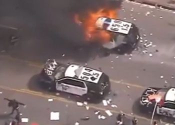 LA 경찰에 발포 허가 …시위진압에 비살상탄 한해 사용