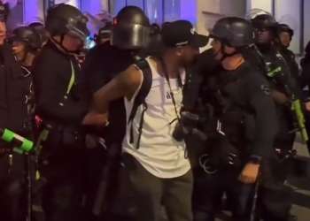 통행금지 발효 속 LA 경찰, 시위자 대대적 체포작전 시작