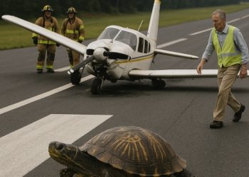 활주로 위 거북이 때문에? … 경비행기 착륙사고 2명 사망
