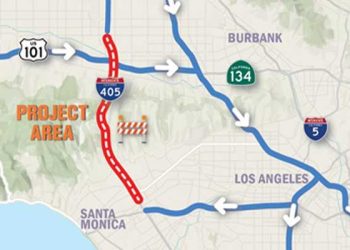 오늘 밤부터 405 Fwy 세풀베다 구간 차선통제