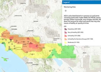 라캬나다, LA 다운타운 등 남가주 지역 대기질 악화 심각