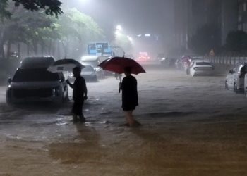 한밤의 물폭탄 …무안 289.6㎜, 합천 212.3㎜, 고령 196.5㎜