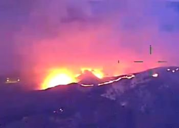 ‘캐년 산불’… 5시간 만에 6.2㎢를 태워