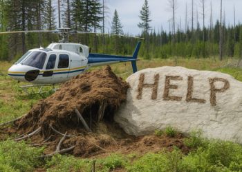 바위에 새긴 ‘HELP’ 글자…결국 9일만에 극적 구조