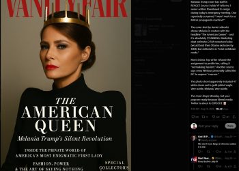 ‘배니티 페어’ 멜라니아 표지 해프닝… 뉴섬, 풍자 밈으로 맞불